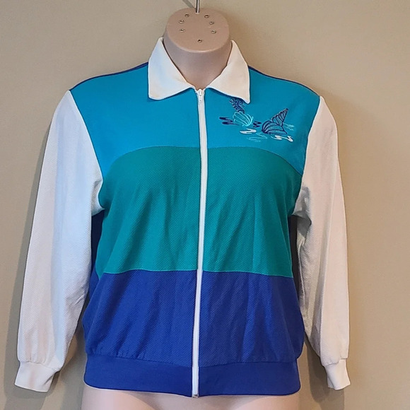 Vintage Peter Popovitch Women's Full Zip top size medium - Picture 1 of 13